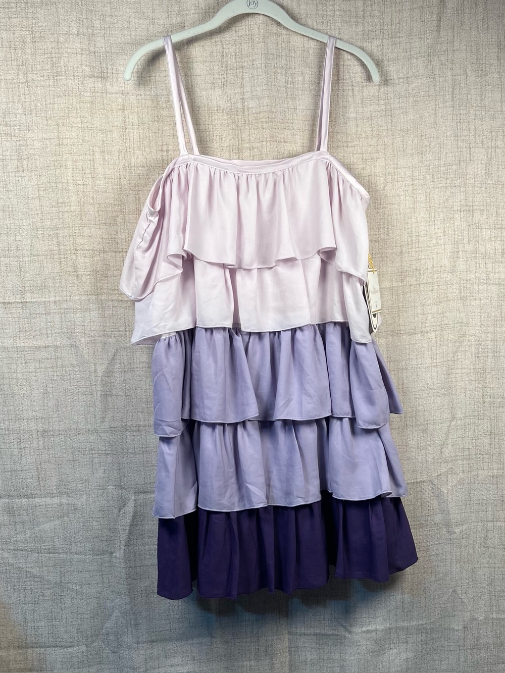 Erin Fetherston for Target Dress Purple Ombre Tiers Layer Spaghetti Strap NWT 13